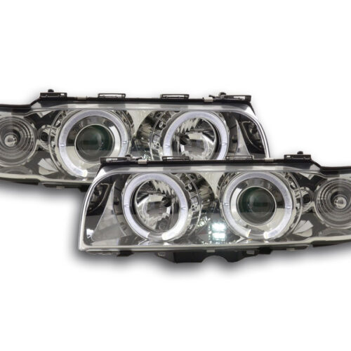 Set faro BMW serie 7 E38 95-98 cromato per guida a destra