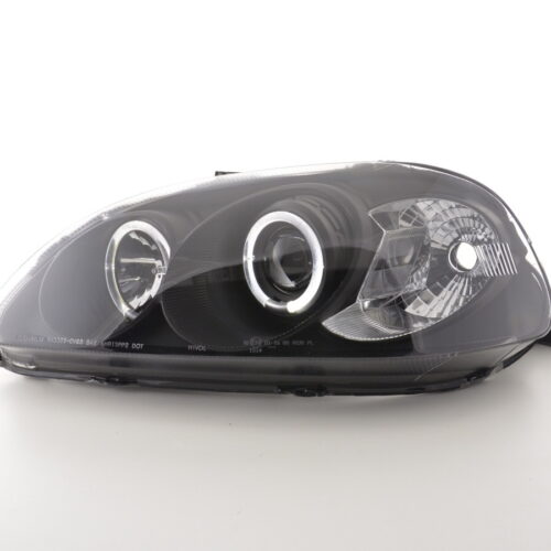 Set faro Honda Civic Coupe / Civic 4 porte. 96-98 nero