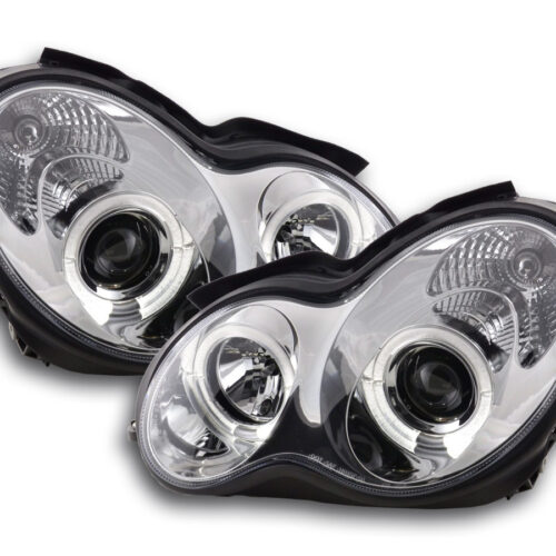 Set fari Mercedes Classe C tipo W203 00-07 cromato