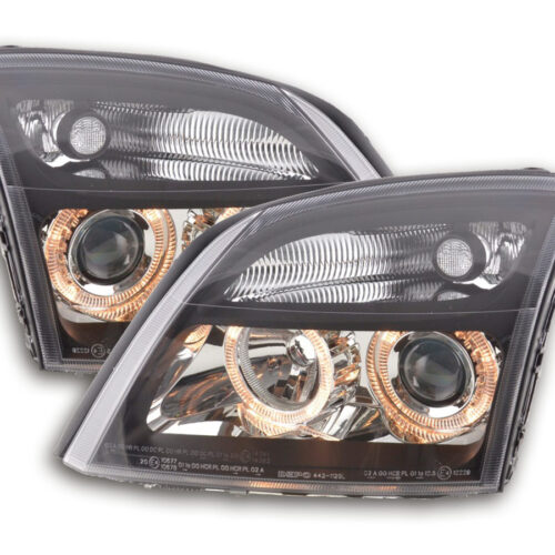 Faro Angel Eyes Opel Vectra C 02-04 nero