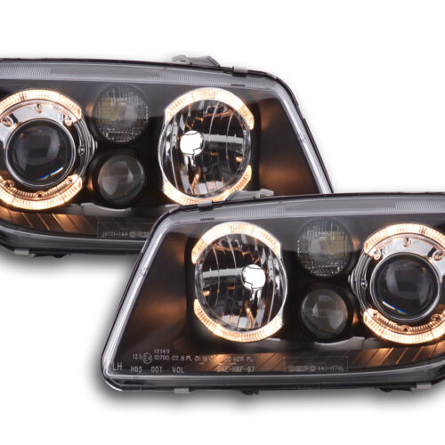 Faro Angel Eyes VW Bora tipo 1J 98-04 nero