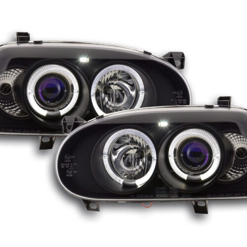 Set faro VW Golf 3 tipo 1HXO 1 EXO 91-97 nero