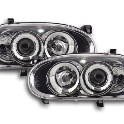 Set fari VW Golf 3 tipo 1HXO 1 EXO 91-97 cromato