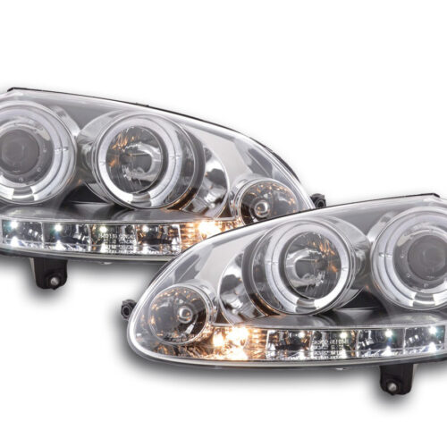 Set fari VW Golf 5 03-08 cromato