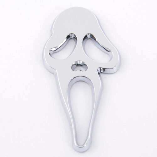 Adesivo cromato 3D Car Logo Motif Skull 41×83 mm cromato