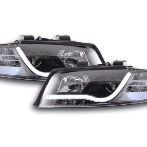Faro Daylight LED DRL look Audi A4 tipo 8E 01-04 nero per guida a destra