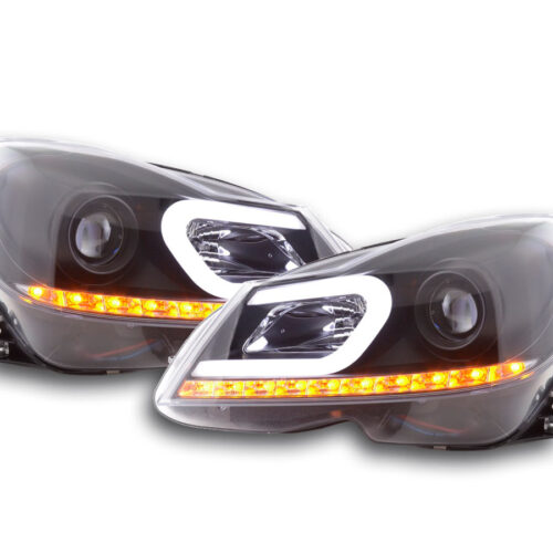 Daylight faro LED DRL look Mercedes Classe C W204 11-14 nero
