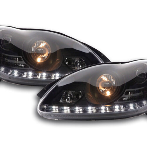 Daylight faro LED DRL look Mercedes Classe S W220 02-05 nero