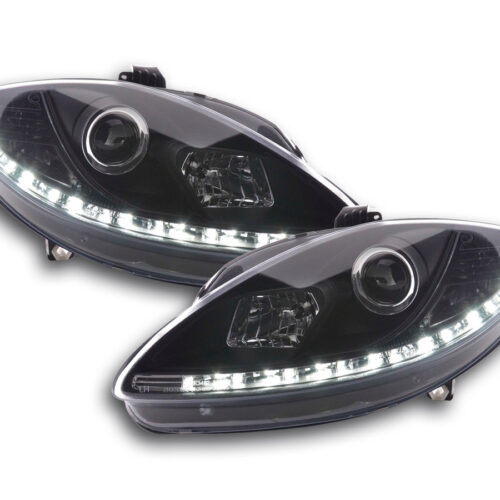 Faro diurno Luci di marcia diurna a LED Seat Leon 1P 09- nero