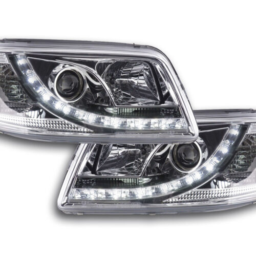 Faro Daylight LED DRL look VW Bus tipo T5 03-09 cromato
