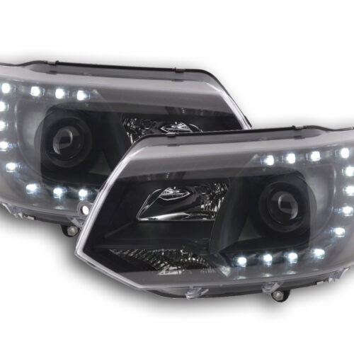 Set fari Daylight Luci di marcia diurna a LED VW Bus T5 dal 2009 nere