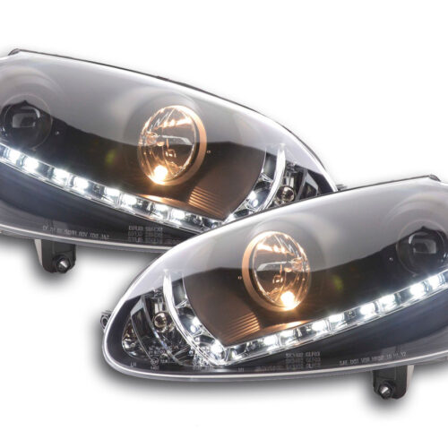 Fari Daylight Luci di marcia diurna a LED VW Golf 5 tipo 1K 03-08 nero