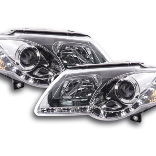 Faro Daylight LED DRL look VW Passat tipo 3C 05- cromato per guida a destra