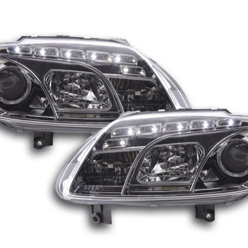 Faro Daylight LED DRL look VW Touran Tipo 1T / VW Caddy Tipo 2K 03- cromato