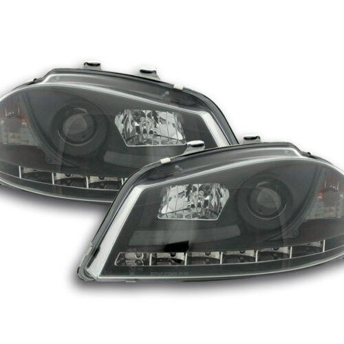 Faro Daylight LED DRL look Seat Ibiza tipo 6L 03-08 nero