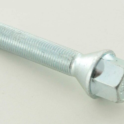 Bullone ruota individualmente, collare conico, lunghezza albero 39 mm M12x1,25 argento