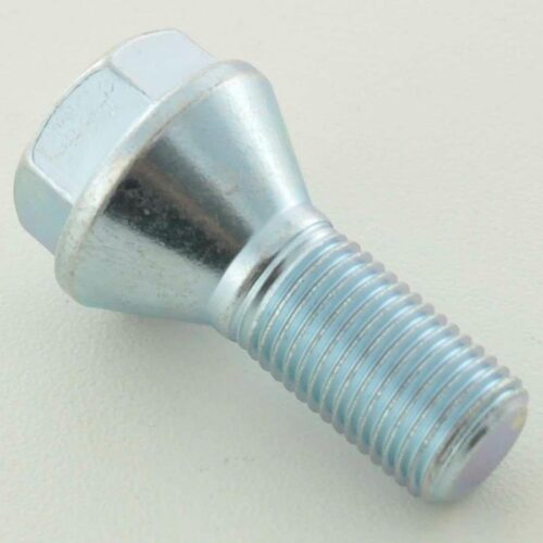 Bullone ruota individualmente collare conico lunghezza albero 35 mm M12x1,25 argento