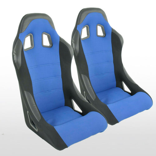 FK sedili sportivi sedili anatomici per auto Set Edition 4 tessuto blu