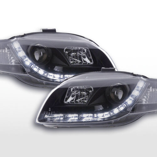 Faro diurno Luci di marcia diurna a LED Audi A4 tipo 8E 04-08 nero