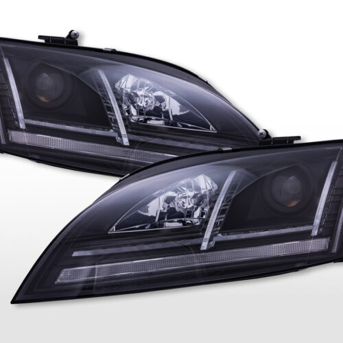 Set fari allo xeno con luci di marcia diurna a LED Audi TT (8J) 2006-2013 nero