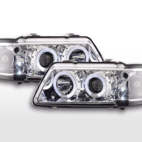 Set di fari Audi A3 tipo 8L 96-00 cromato