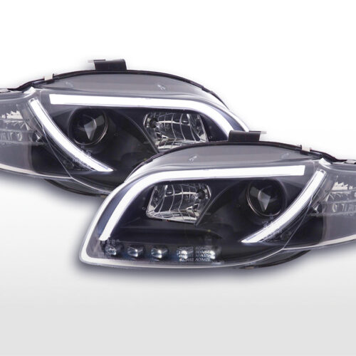 Faro Daylight LED DRL look Audi A4 tipo 8E 04-08 nero
