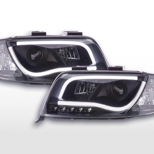 Faro Daylight LED DRL look Audi A6 tipo 4B 97-01 nero