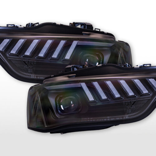 Set fari allo xeno luci di marcia diurna a LED Audi A4 8K anno 13-15 nero