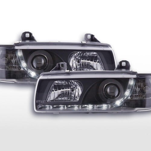 Faro diurno Luci di marcia diurna a LED BMW Serie 3 E36 Coupé 92-99 nero