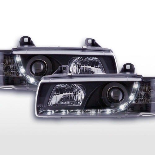 Fari Daylight Luci di marcia diurna a LED BMW Serie 3 E36 berlina 92-98 nera