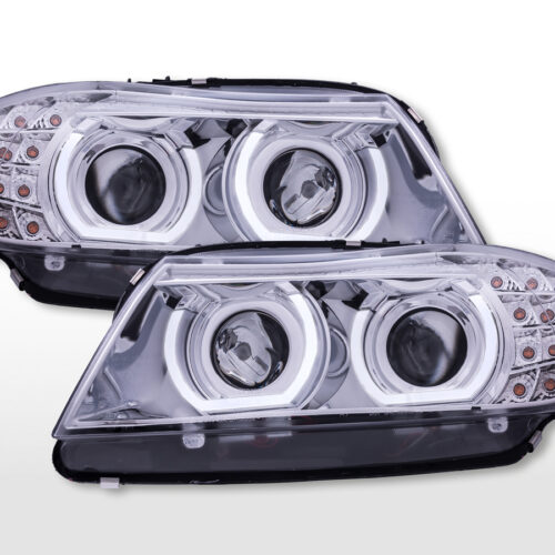 Fari Daylight XENON con luci di marcia diurna a LED BMW Serie 3 E90/E91 2009-2012 cromati