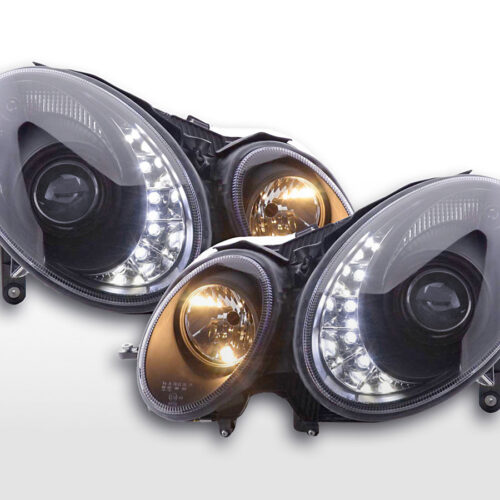 Daylight faro LED DRL look Mercedes Classe E 211 02-06 nero