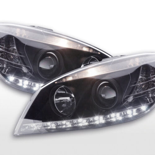 Faro Daylight LED DRL look Mercedes Classe C tipo W204 07-10 nero