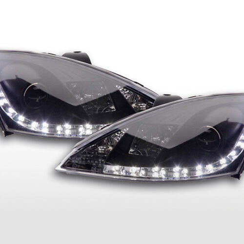 Daylight faro LED DRL look Ford Focus 3/4/5 porte. 98-01 nero