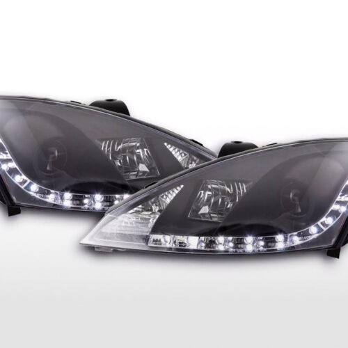 Daylight faro LED DRL look Ford Focus 3/4/5 porte. 01-04 nero per veicoli con guida a destra