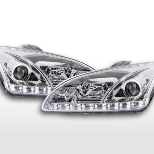Daylight faro LED DRL look Ford Focus 4/5 porte. 05-08 cromato per veicoli con guida a destra