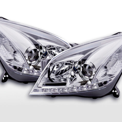 Faro Daylight LED DRL look Opel Astra H 04-10 cromato per veicoli con guida a destra