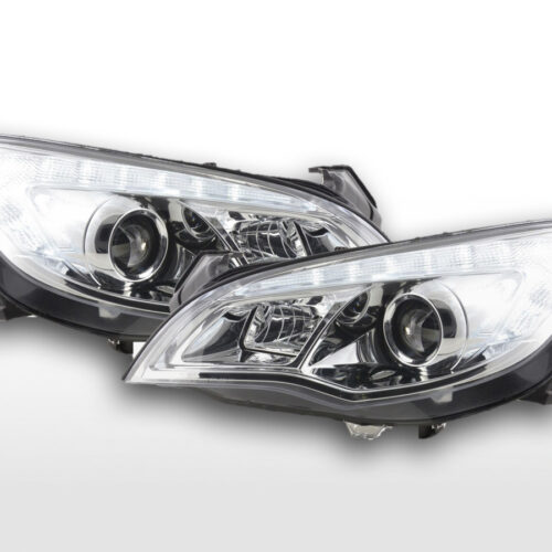 Set faro Opel Astra J 5 porte 2009-2012 cromato con motore