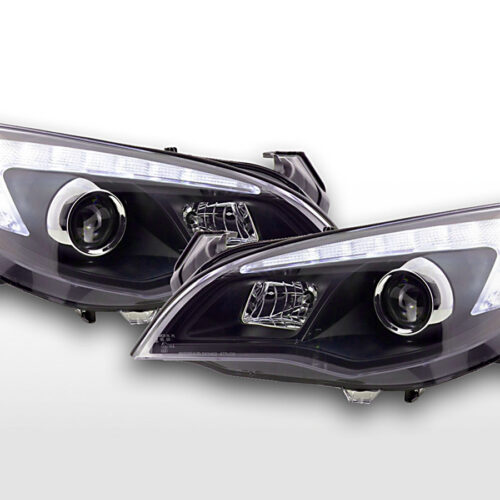 Set faro Opel Astra J 5 porte 2009-2012 nero con motore