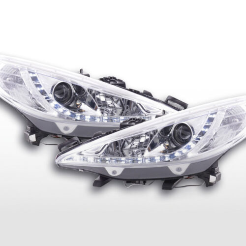 Faro Daylight Luci di marcia diurna a LED Peugeot 207 06- cromato per guida a destra