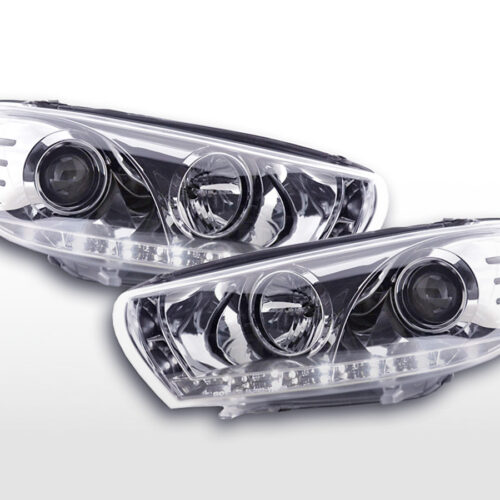 Faro diurno LED DRL look VW Scirocco 3 Tipo 13 08-14 cromato