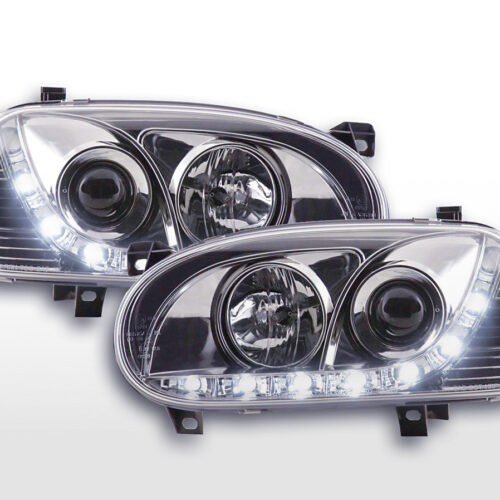 Faro diurno Luci di marcia diurna a LED VW Golf 3 91-97 cromate