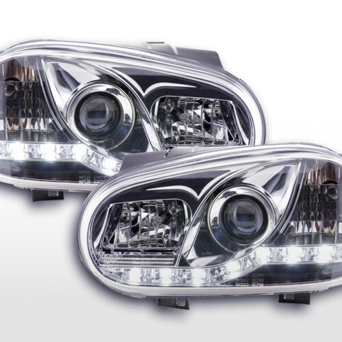 Fari Daylight Luci di marcia diurna a LED VW Golf 4 97-03 cromate