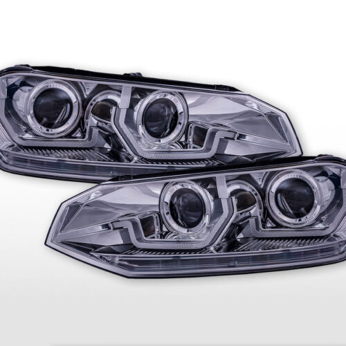 Set fari luci di marcia diurna a LED VW Polo VI tipo AW anno 17-21 cromato
