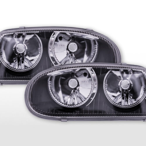 Fari anteriori Powerlook VW Golf 3 tipo 1HXO, 1 EXO 91-97 neri