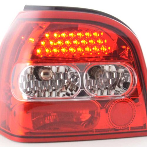 Set di luci posteriori a LED VW Golf 3 tipo 1HXO 92-97 trasparente / rosso