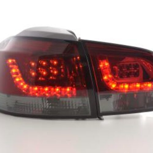 Fanali posteriori a LED set VW Golf 6 tipo 1K 2008-2012 rosso / nero