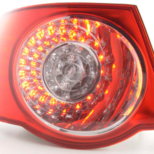 Parti di usura fanale posteriore sinistro VW Jetta 5 tipo 1KM 05- trasparente / rosso