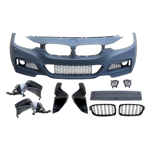 Paraurti Anteriore BMW F30 / F31 Look M-Tech ABS Griglie Fendinebbia