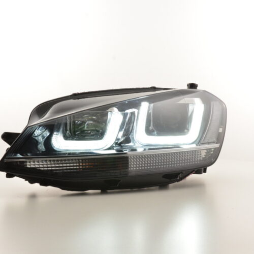 Faro diurno Luci di marcia diurna a LED VW Golf 7 dal 2012 nero / cromato